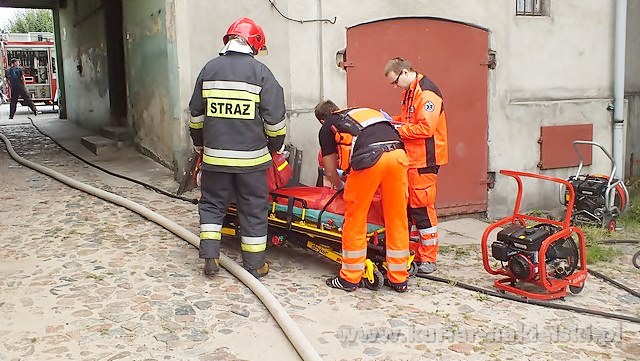 Pożar mieszkania na Rynku w Nakle nad Notecią