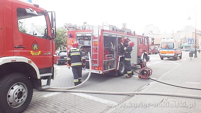 Pożar mieszkania na Rynku w Nakle nad Notecią