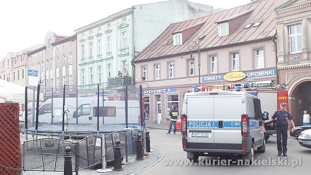 Pożar mieszkania na Rynku w Nakle nad Notecią