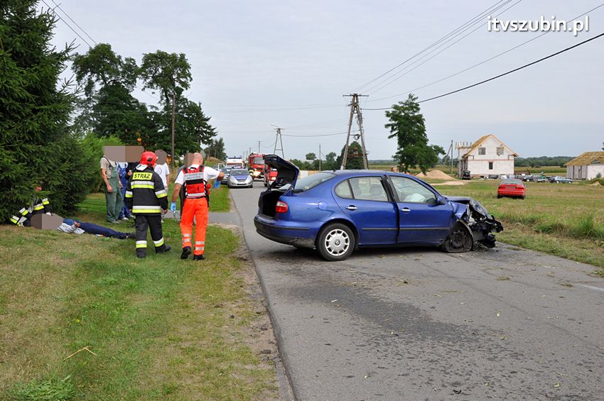 Dwa zdarzenia drogowej w gminie Szubin