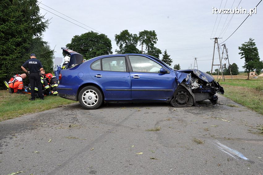 Dwa zdarzenia drogowej w gminie Szubin