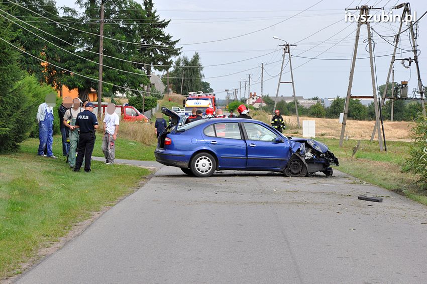 Dwa zdarzenia drogowej w gminie Szubin
