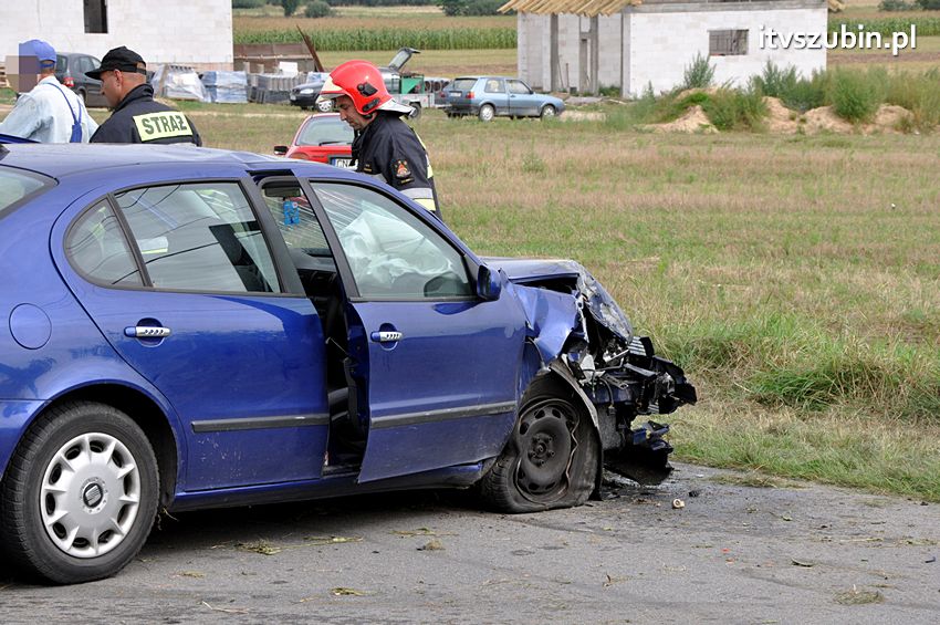 Dwa zdarzenia drogowej w gminie Szubin