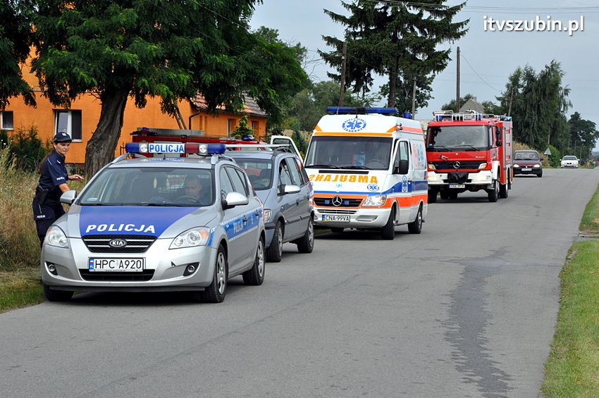 Dwa zdarzenia drogowej w gminie Szubin