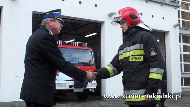 Ślubowanie nowo przyjętych do służby w KP PSP