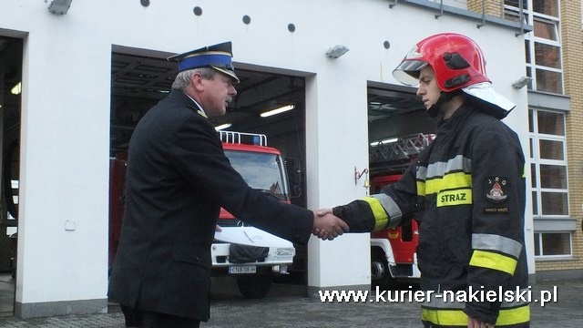 Ślubowanie nowo przyjętych do służby w KP PSP