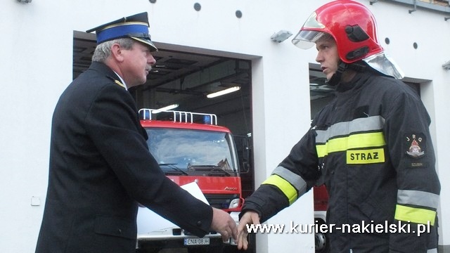 Ślubowanie nowo przyjętych do służby w KP PSP