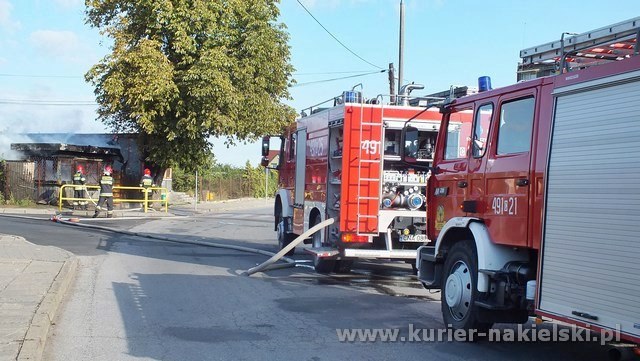 Ranny pożar przy ul. Armii Krajowej w Nakle nad Notecią