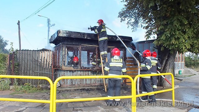 Ranny pożar przy ul. Armii Krajowej w Nakle nad Notecią