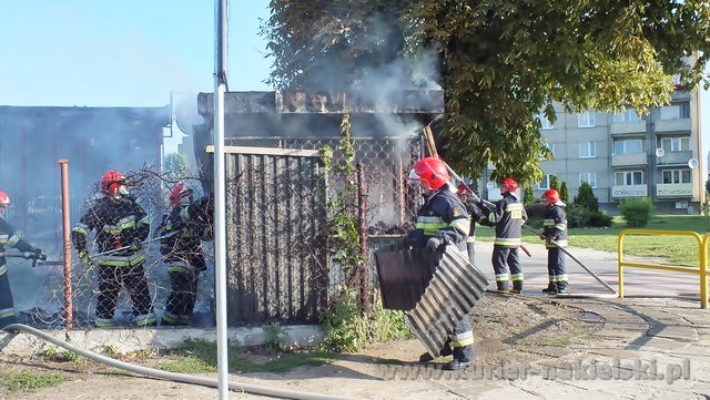 Ranny pożar przy ul. Armii Krajowej w Nakle nad Notecią