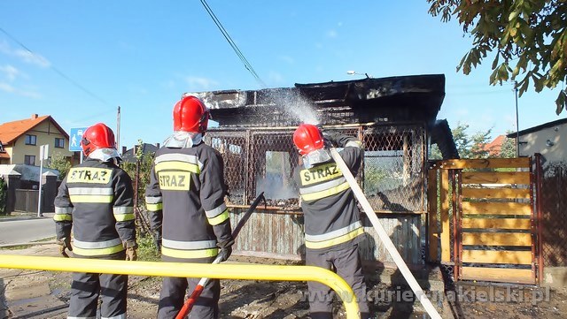 Ranny pożar przy ul. Armii Krajowej w Nakle nad Notecią