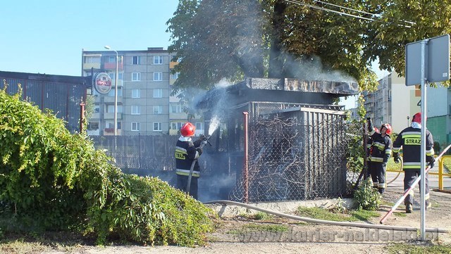 Ranny pożar przy ul. Armii Krajowej w Nakle nad Notecią