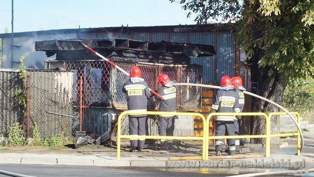 Ranny pożar przy ul. Armii Krajowej w Nakle nad Notecią