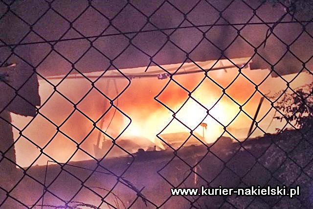 Pożar hali produkcyjnej w Nakle nad Notecią