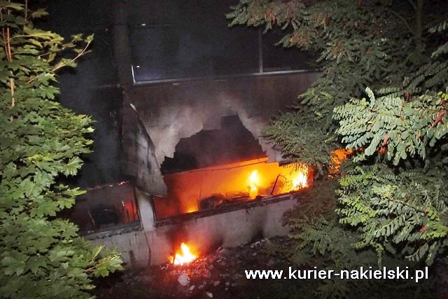 Pożar hali produkcyjnej w Nakle nad Notecią