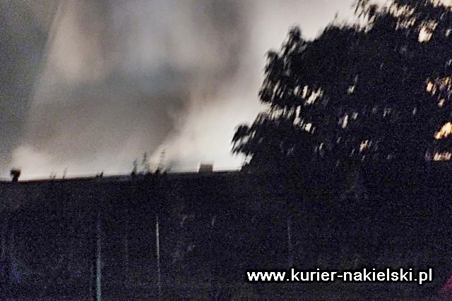 Pożar hali produkcyjnej w Nakle nad Notecią