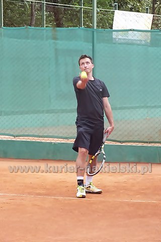 Przemek Zieliński drugi podczas IX Turnieju Tenisowy o Puchar Burmistrza Nakła nad Notecią