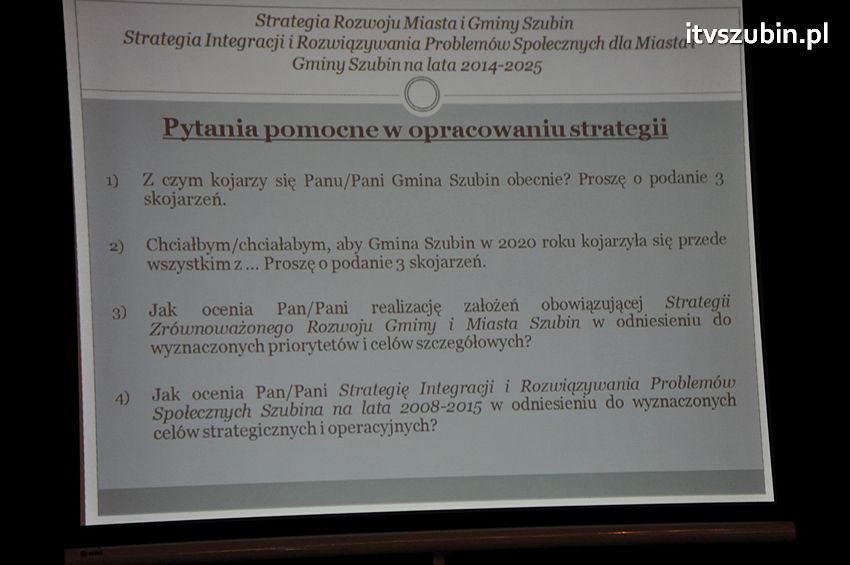 Zachęcamy państwa do czynnego wypełnienia ankiet - miejmy znaczący wpływ na strategię Rozwoju Miasta i Gminy Szubin