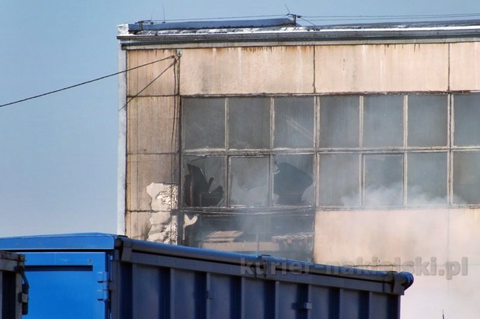 Pożar w dzielnicy przemysłowej Paterka