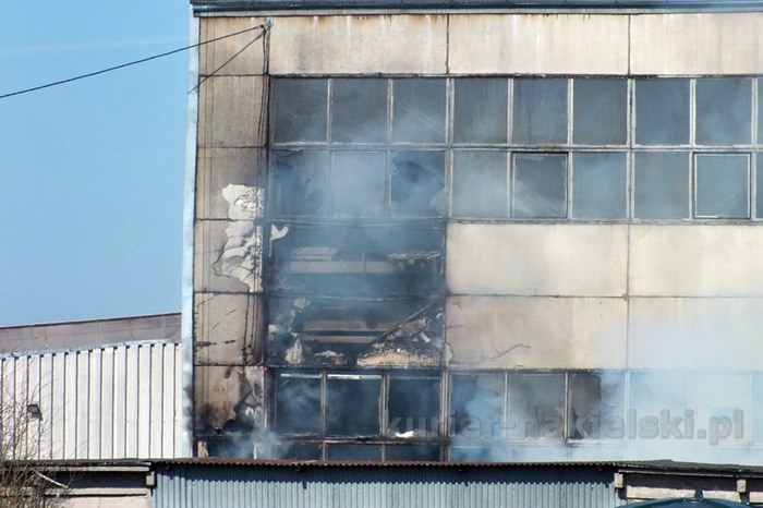 Pożar w dzielnicy przemysłowej Paterka