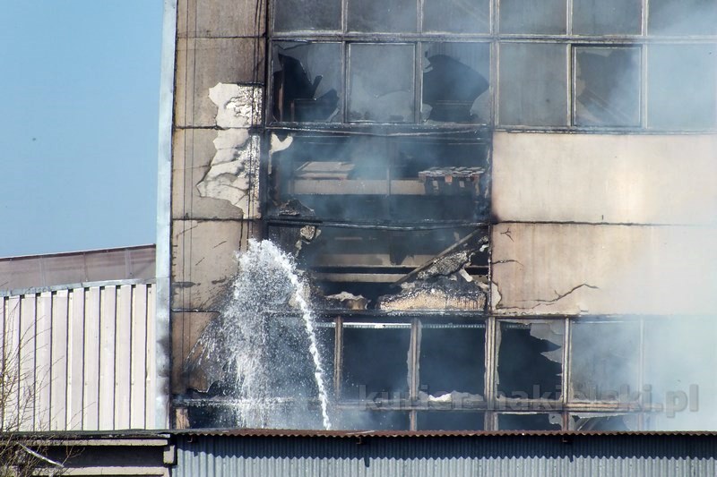 Pożar w dzielnicy przemysłowej Paterka
