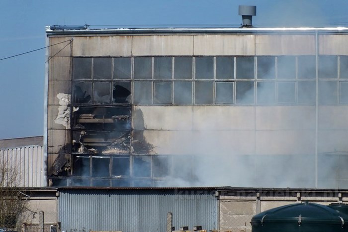 Pożar w dzielnicy przemysłowej Paterka
