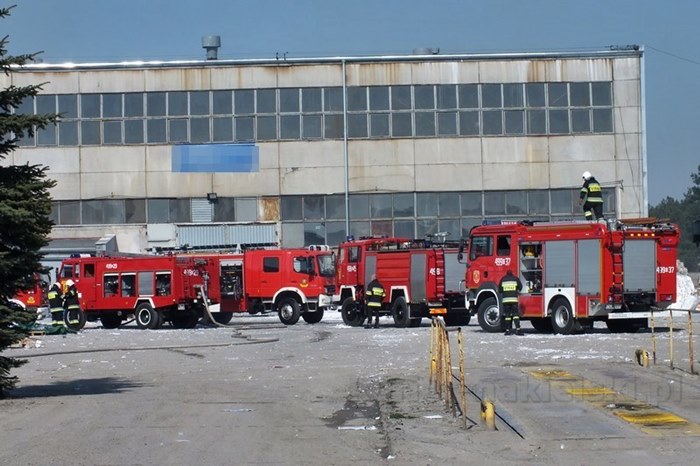 Pożar w dzielnicy przemysłowej Paterka