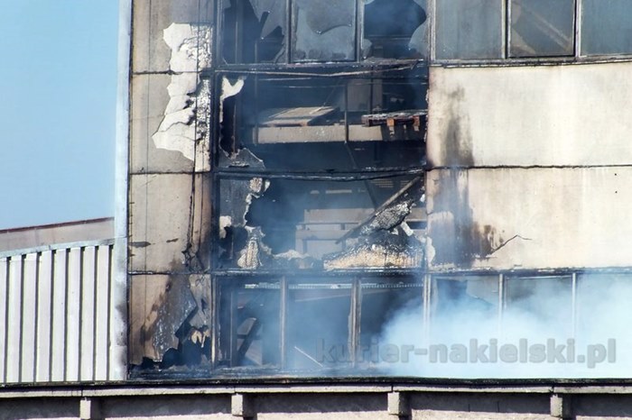 Pożar w dzielnicy przemysłowej Paterka