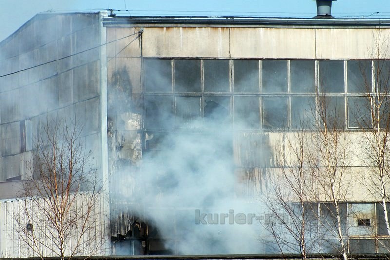 Pożar w dzielnicy przemysłowej Paterka