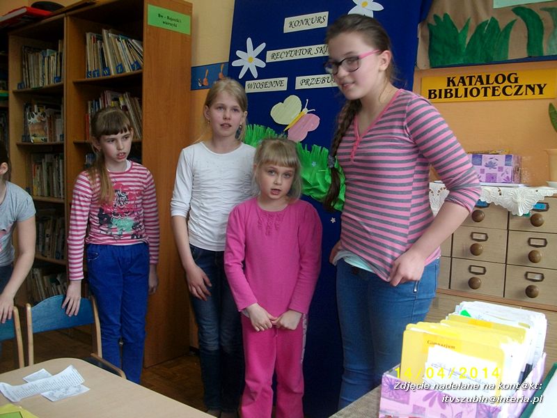 Konkurs Recytatorski ?Wiosenne Przebudzenie? w bibliotece szkolnej w Kowalewie