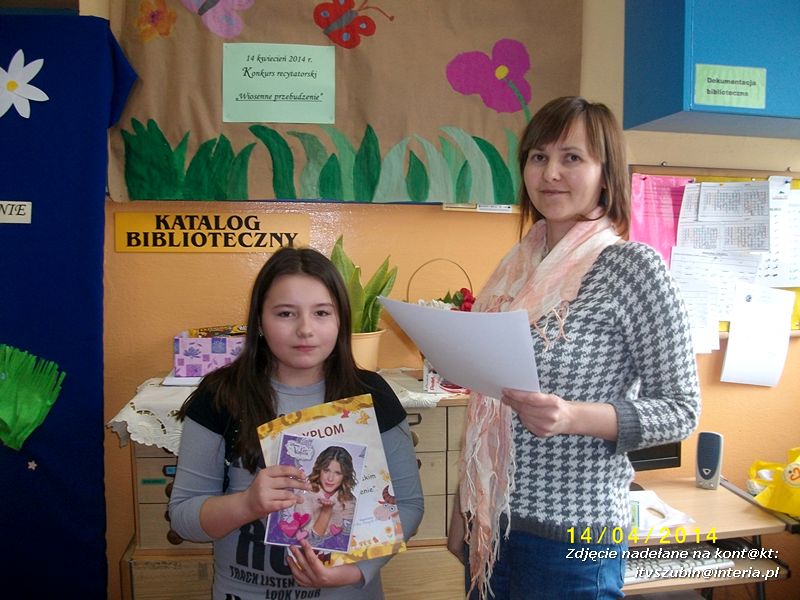 Konkurs Recytatorski ?Wiosenne Przebudzenie? w bibliotece szkolnej w Kowalewie