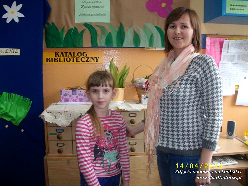 Konkurs Recytatorski ?Wiosenne Przebudzenie? w bibliotece szkolnej w Kowalewie