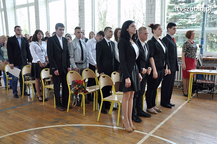 Zakończenie roku szkolnego klasy maturalnej w ZSP Szubin