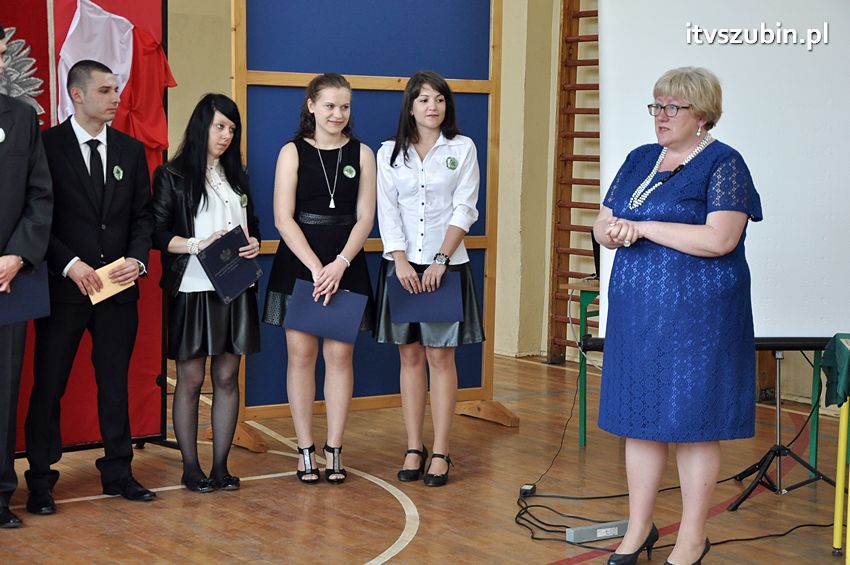 Zakończenie roku szkolnego klasy maturalnej w ZSP Szubin