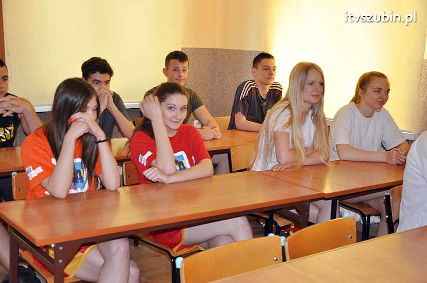 Warsztaty tchoukballa w I LO w Szubinie