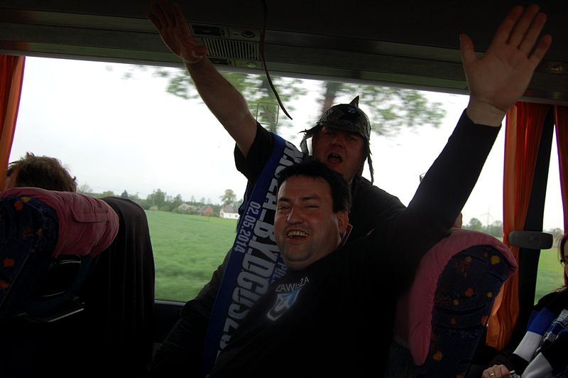 Szubińscy kibice na narodowym dopingowali Zawiszę Bydgoszcz