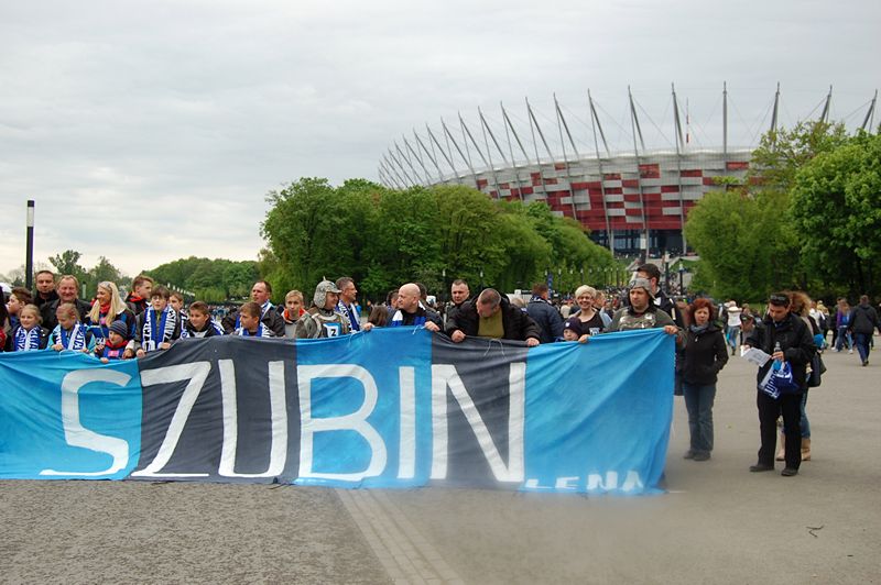 Szubińscy kibice na narodowym dopingowali Zawiszę Bydgoszcz