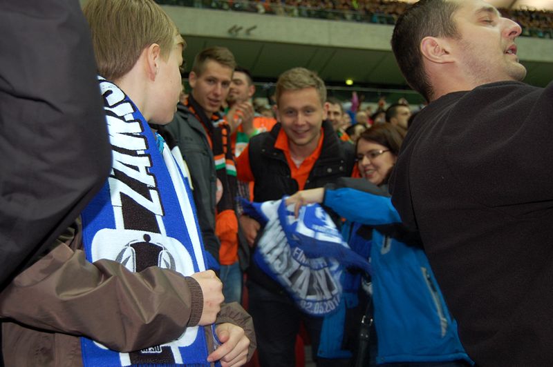 Szubińscy kibice na narodowym dopingowali Zawiszę Bydgoszcz