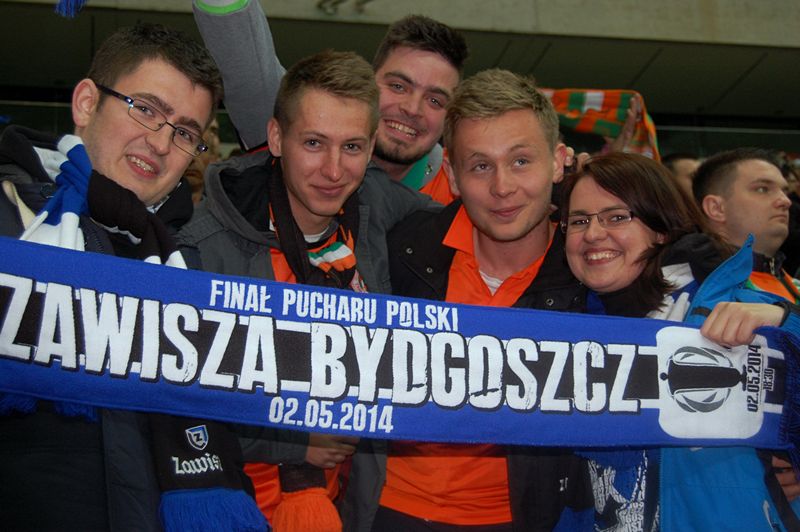 Szubińscy kibice na narodowym dopingowali Zawiszę Bydgoszcz