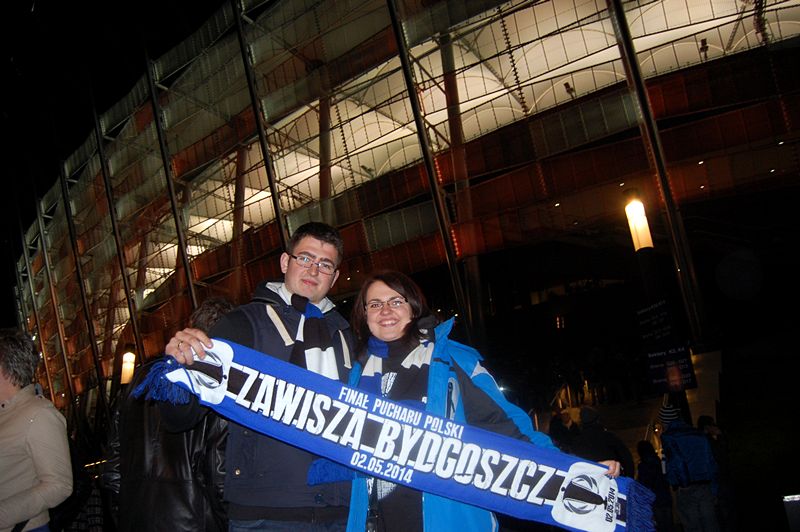 Szubińscy kibice na narodowym dopingowali Zawiszę Bydgoszcz