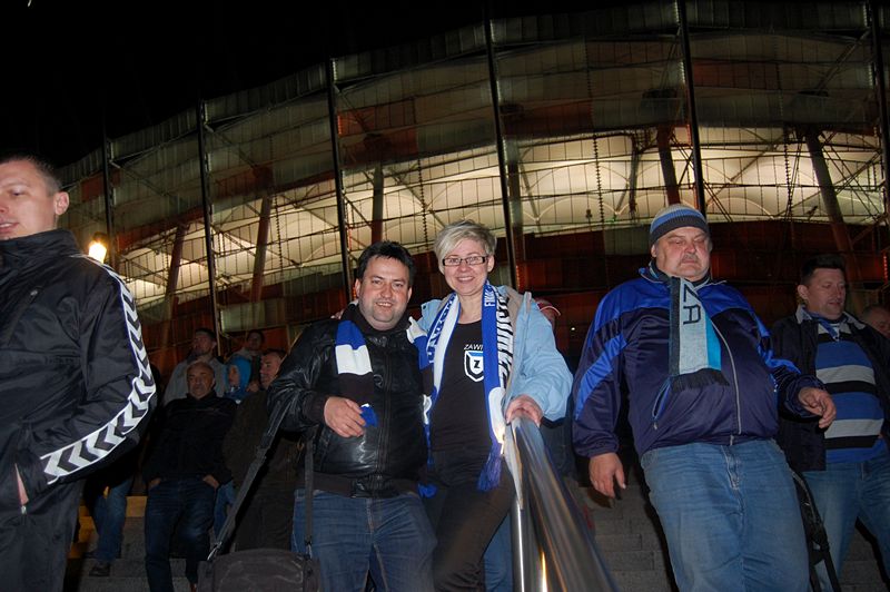 Szubińscy kibice na narodowym dopingowali Zawiszę Bydgoszcz