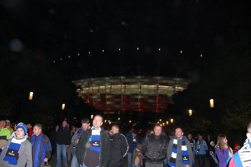 Szubińscy kibice na narodowym dopingowali Zawiszę Bydgoszcz