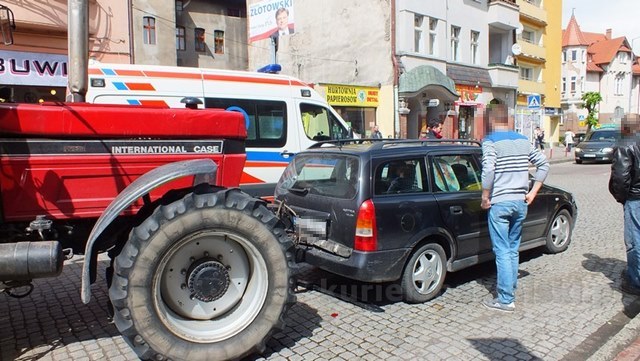 Kolizja na ul. Bydgoskiej w Nakle nad Notecią