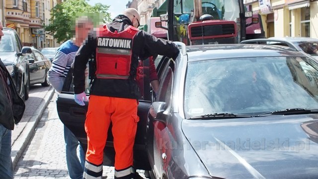 Kolizja na ul. Bydgoskiej w Nakle nad Notecią