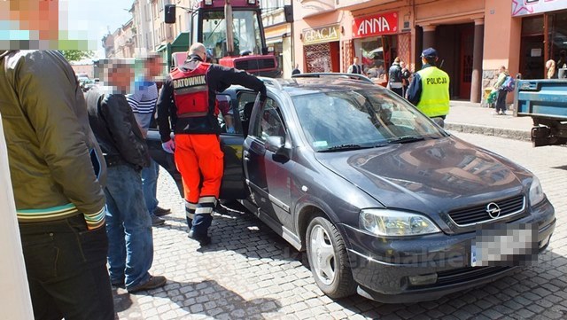 Kolizja na ul. Bydgoskiej w Nakle nad Notecią