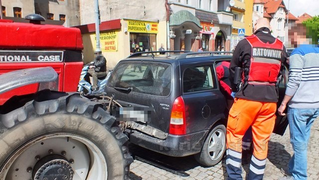 Kolizja na ul. Bydgoskiej w Nakle nad Notecią