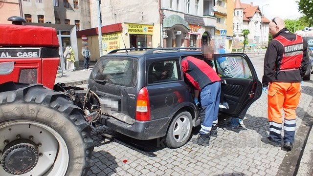 Kolizja na ul. Bydgoskiej w Nakle nad Notecią