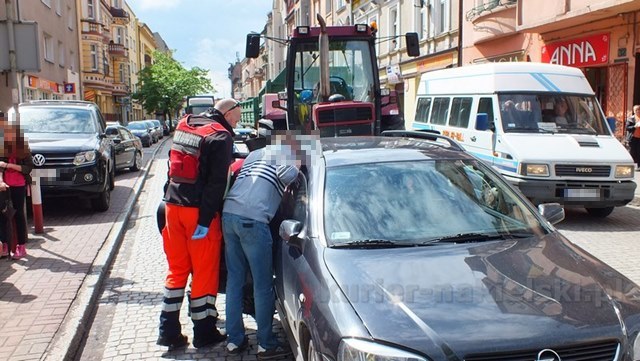 Kolizja na ul. Bydgoskiej w Nakle nad Notecią