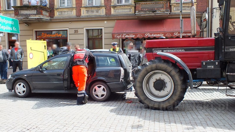 Kolizja na ul. Bydgoskiej w Nakle nad Notecią
