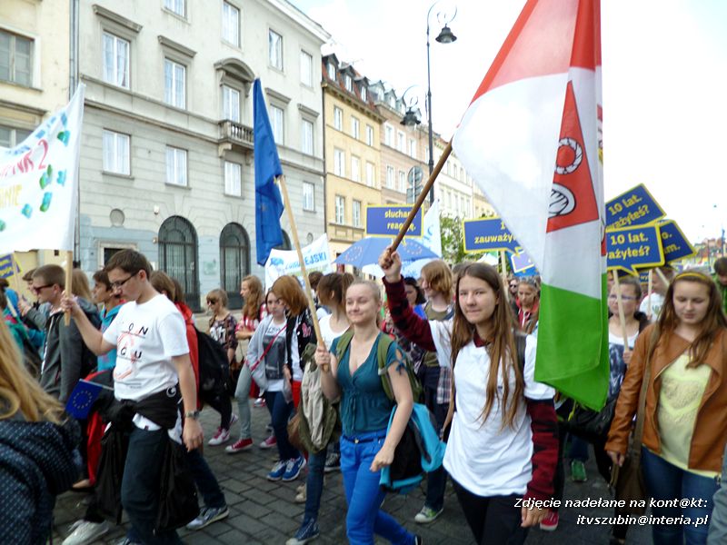 Szubińskie Kluby Europejskie na Paradzie Schumana w Warszawie